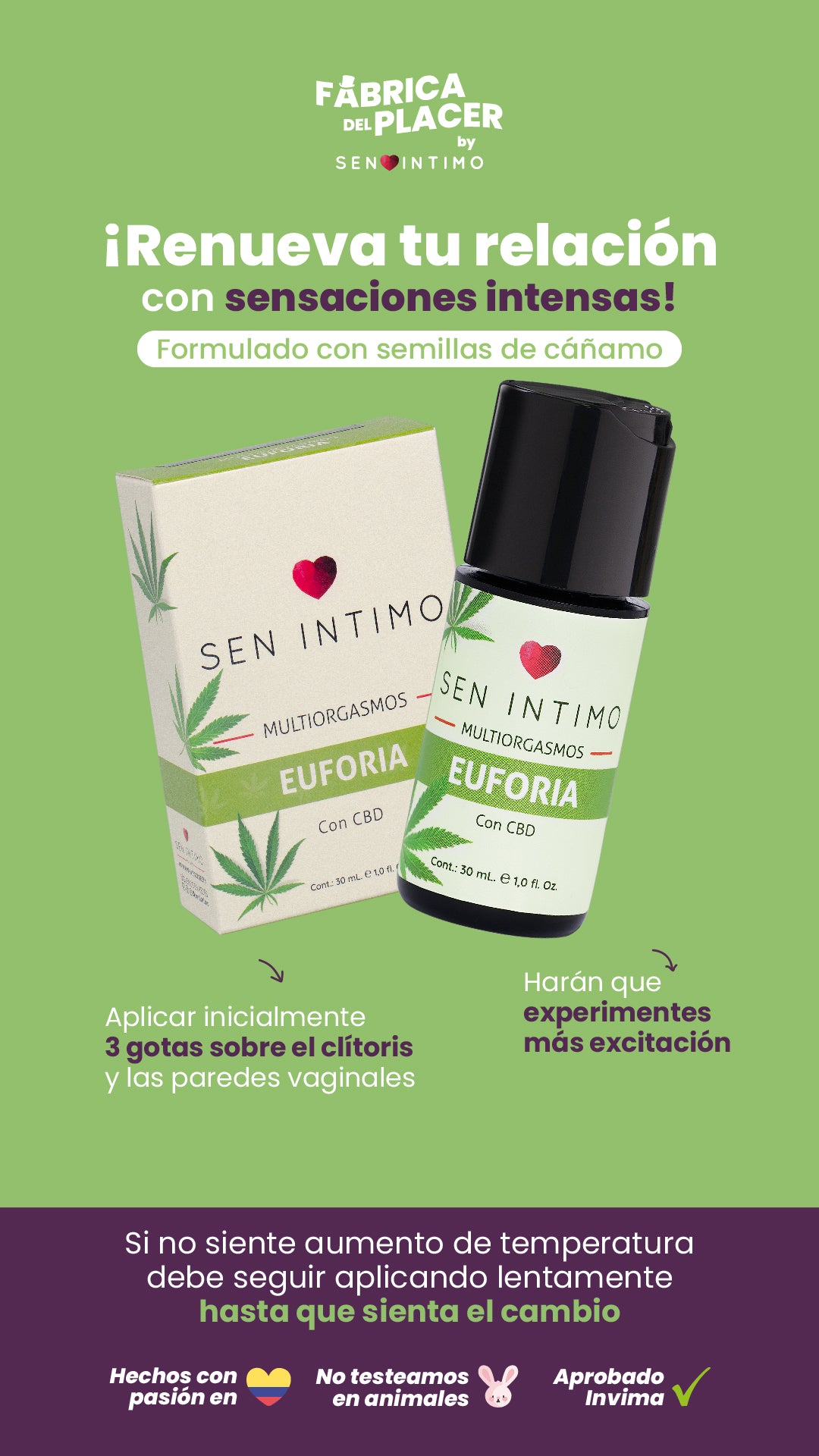 Multiorgasmos Euforia con CBD x 30 ml