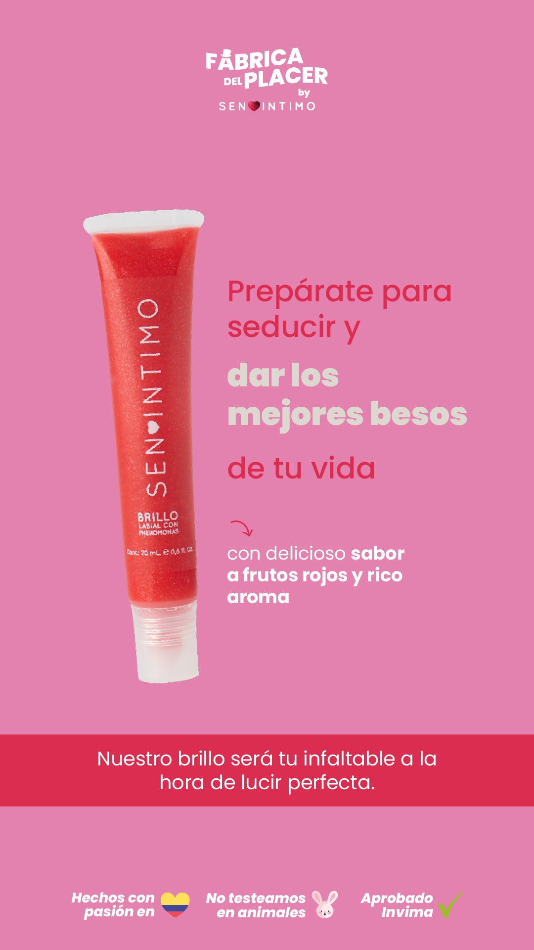 Brillo Labial Con pheromonas