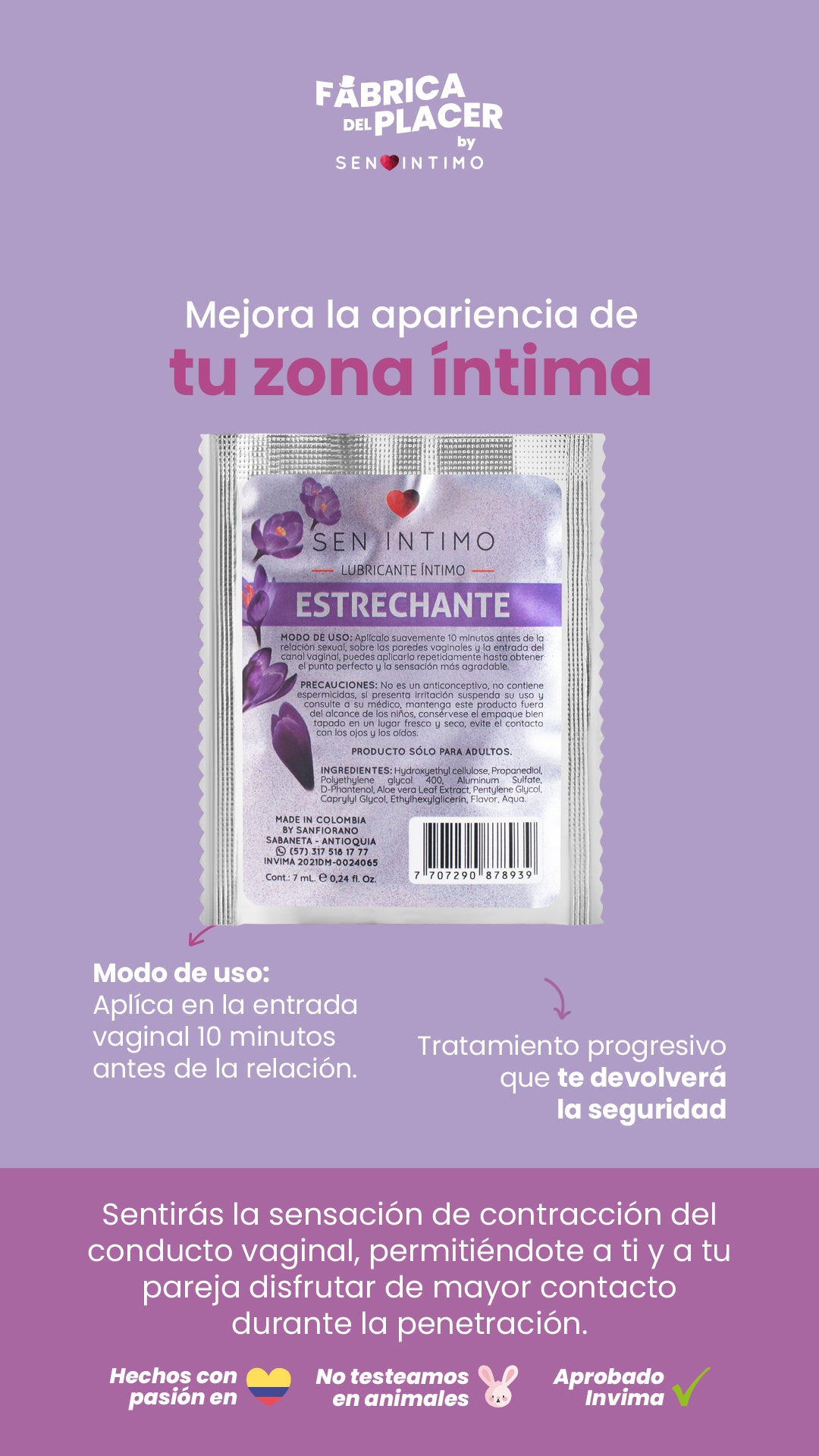 ESTRECHANTE EN SACHET  7ml