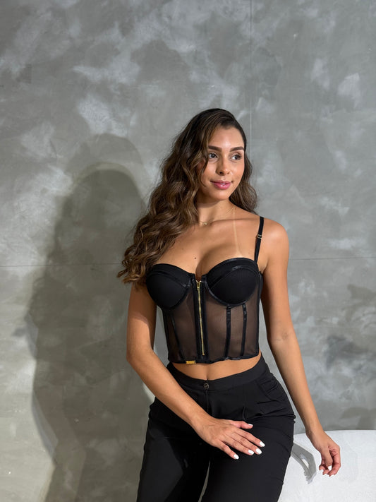 CORSET EVA  NEGRO