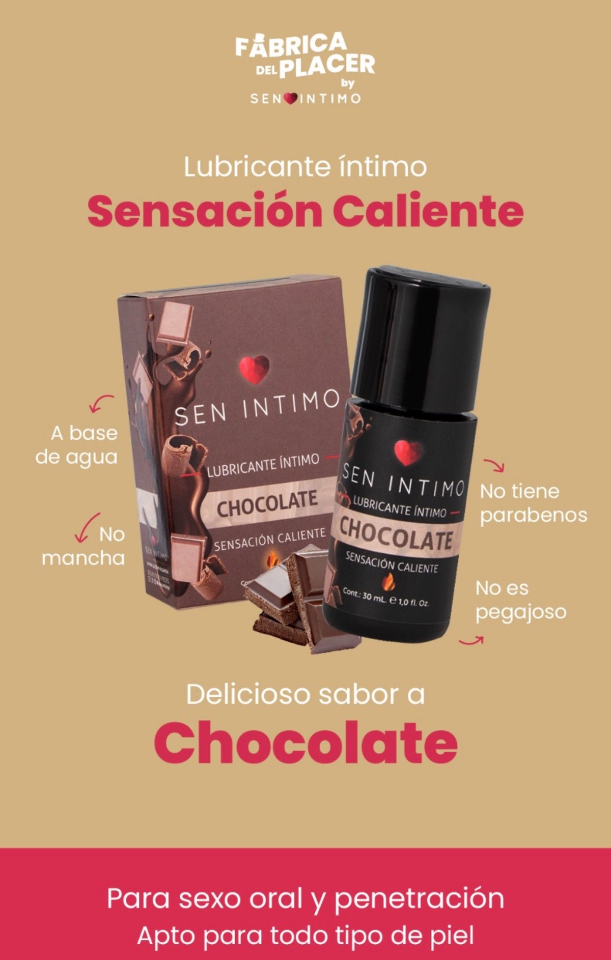 LUBRICANTE CALIENTE CHOCOLATE